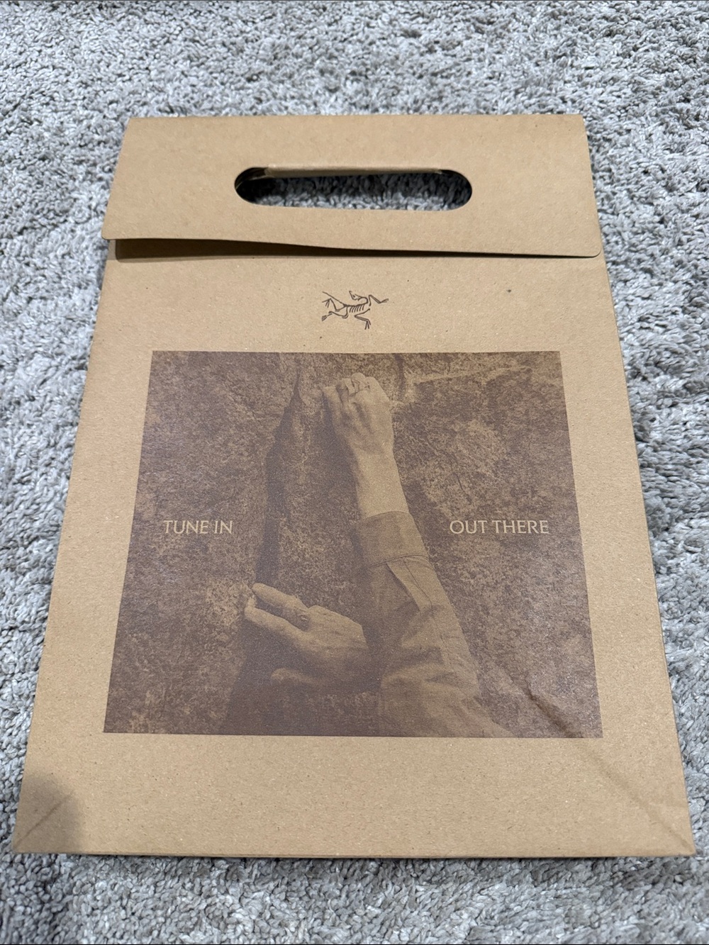 Arc'teryx Brown Paper Tote with Logo Print